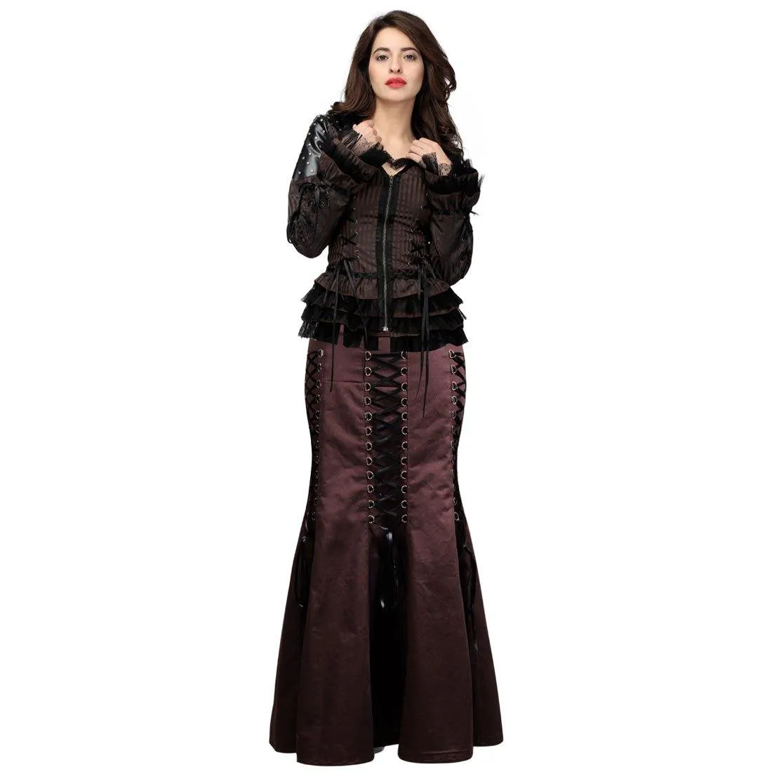 Alex Steampunk Two Piece Long Dress