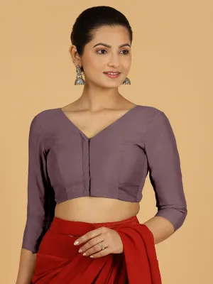 Alia x Rozaana |  Saree Blouse in Purple Mauve