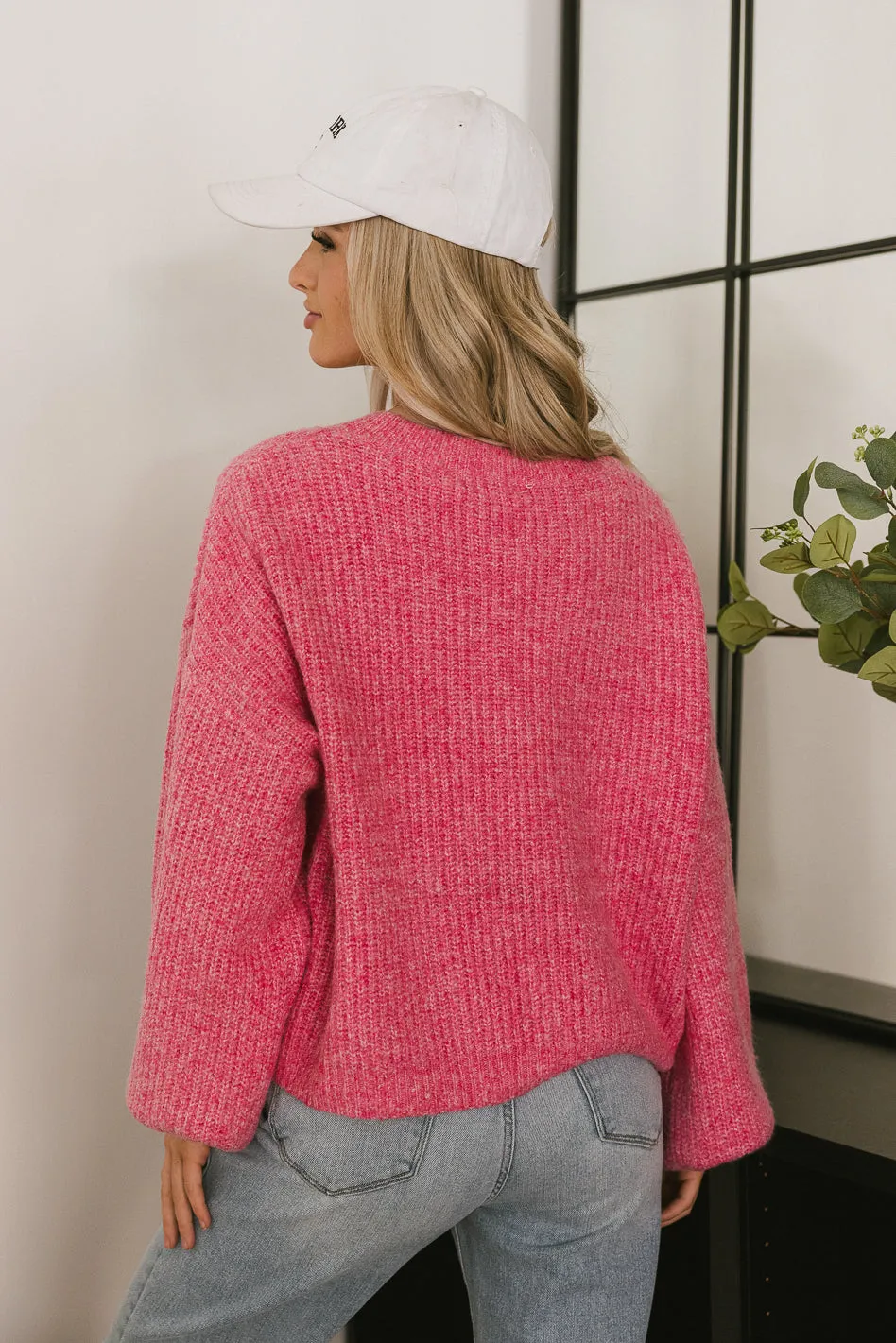 Aliyah Knit Sweater in Pink