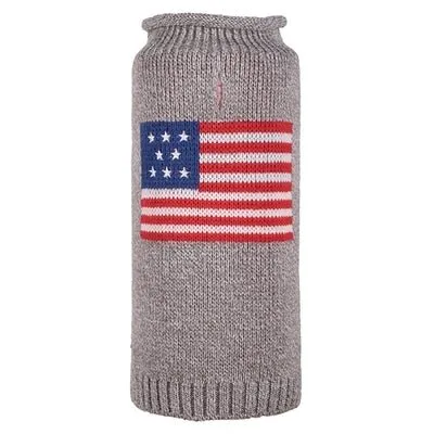 American Flag Roll Neck Sweater