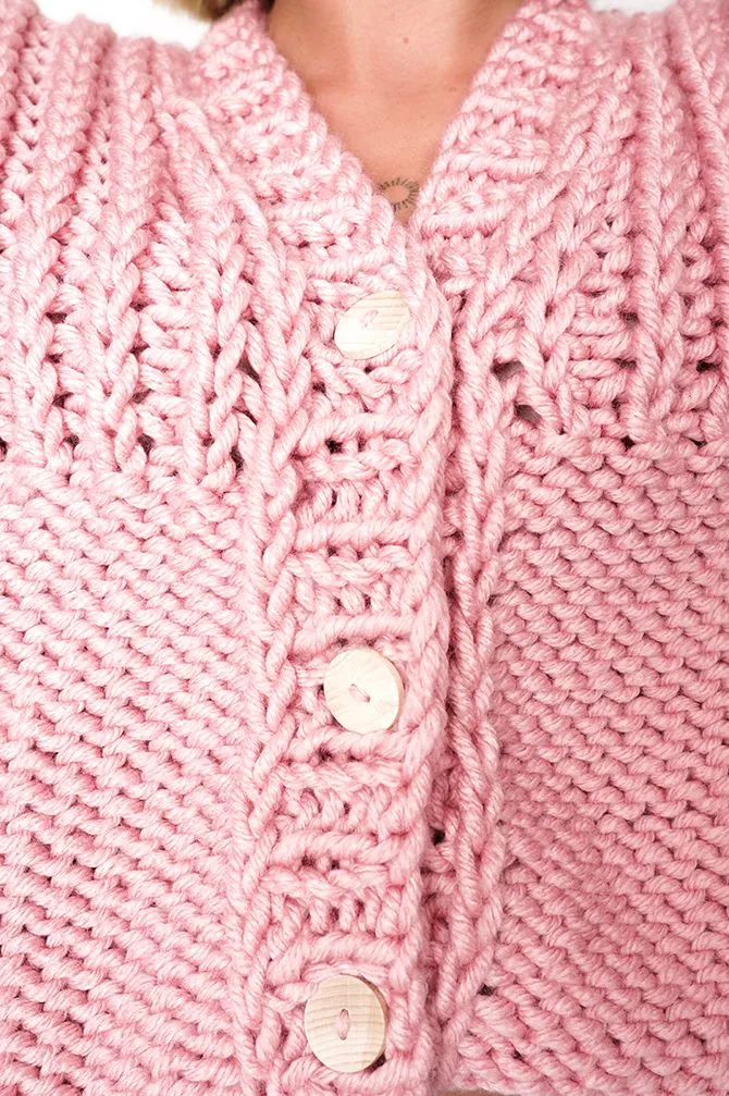 Ava Handmade Sweater Pink