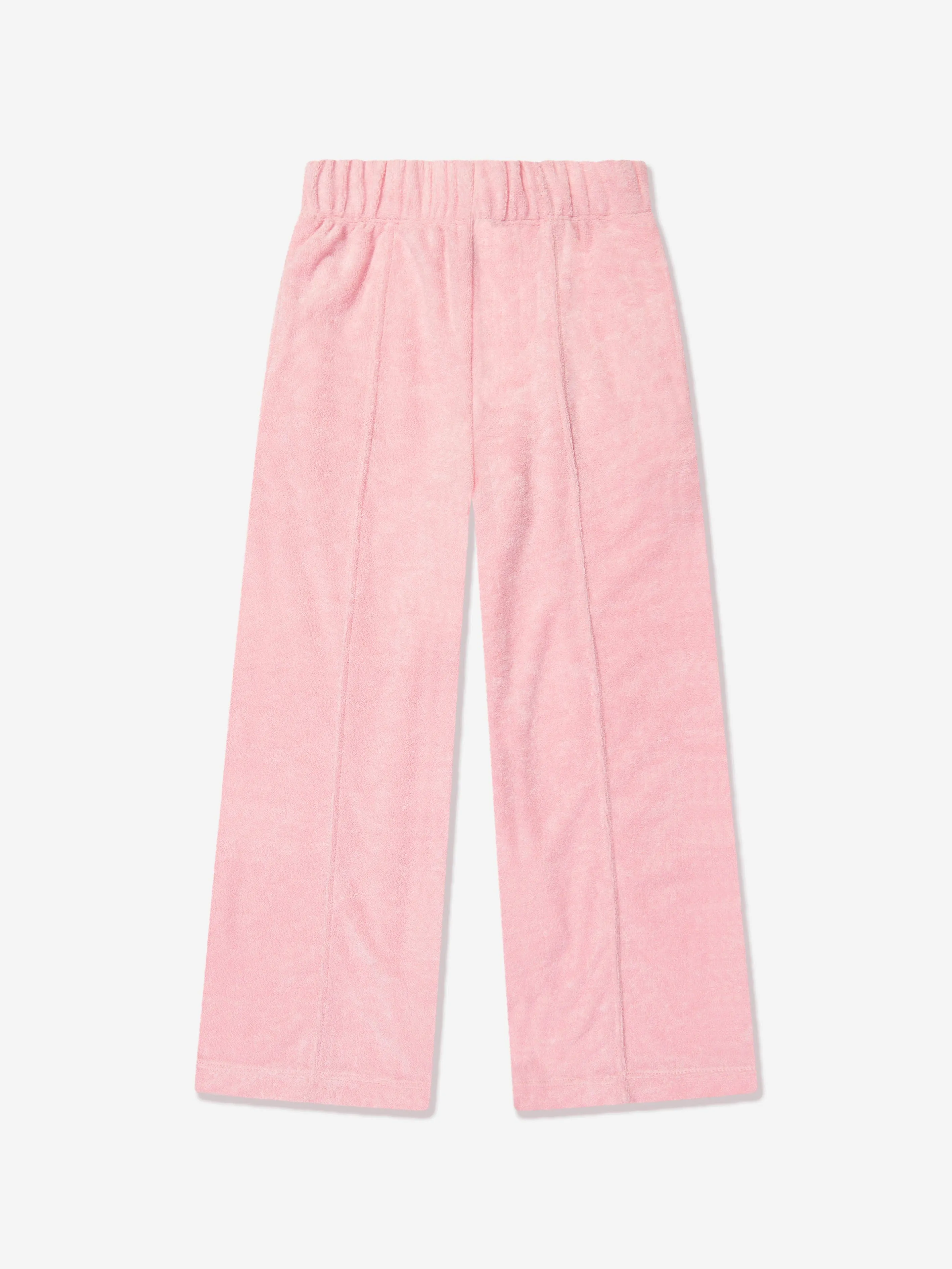 AY by AYLA Girls Towelling Flared Trousers in Pink