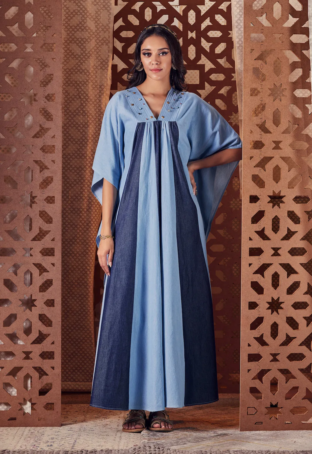 Blue Denim Kaftan