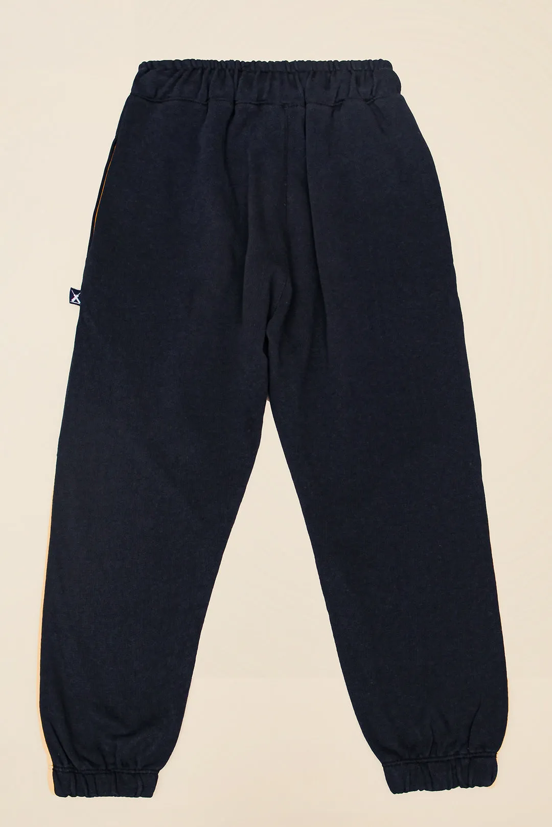 Boy'S Navy And Mustard Jogger Pants