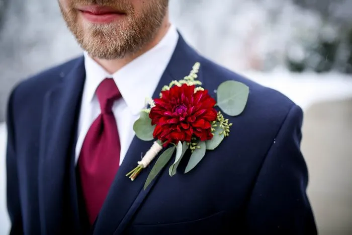 Burgundy Winter Wonderland Wedding