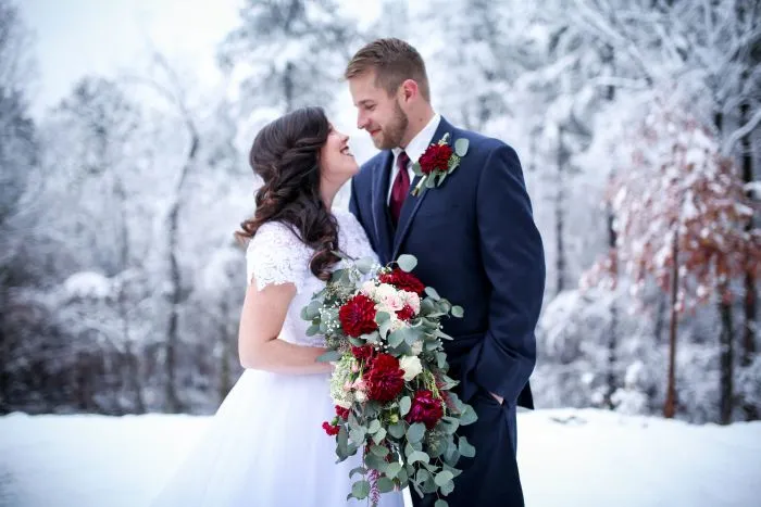 Burgundy Winter Wonderland Wedding