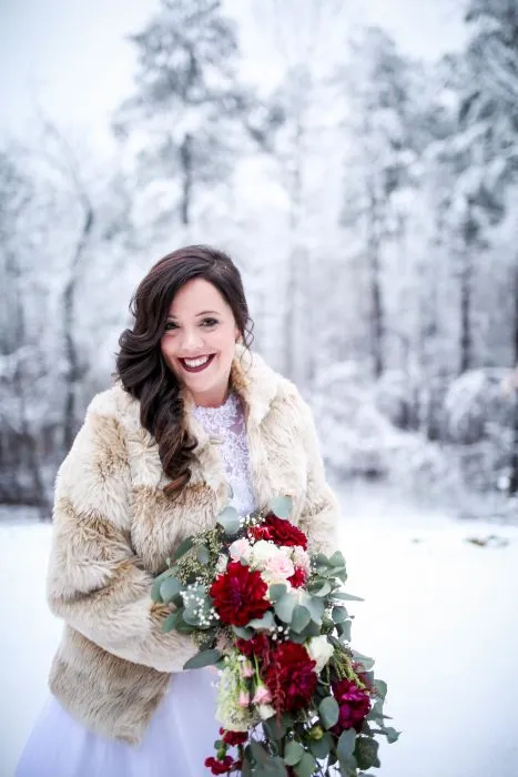 Burgundy Winter Wonderland Wedding