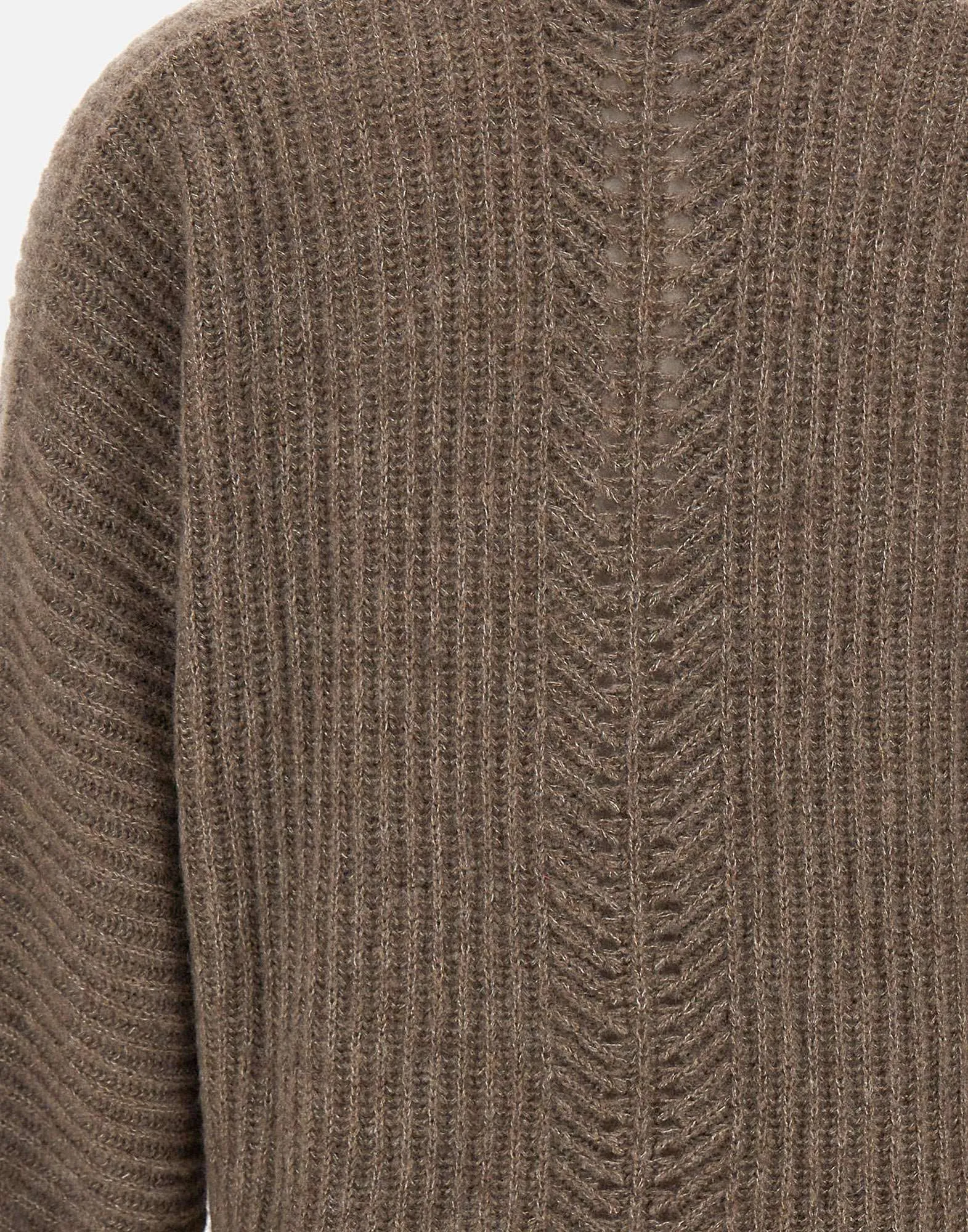 Cashmere Silk V-Neck Sweater in Dove Grey