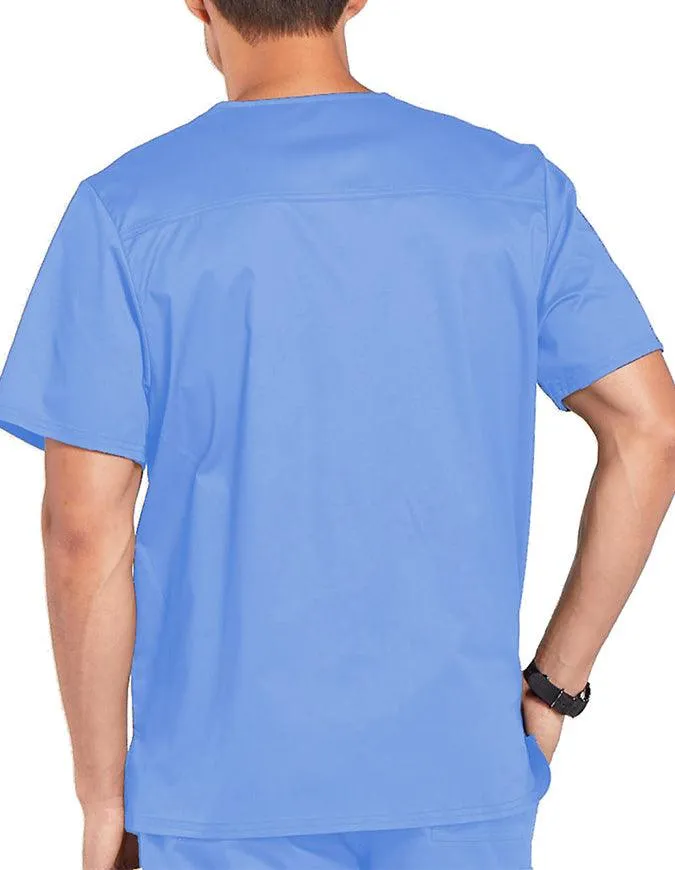 Cherokee WorkWear Men's Double Chest Pocket V-Neck Scrub Top