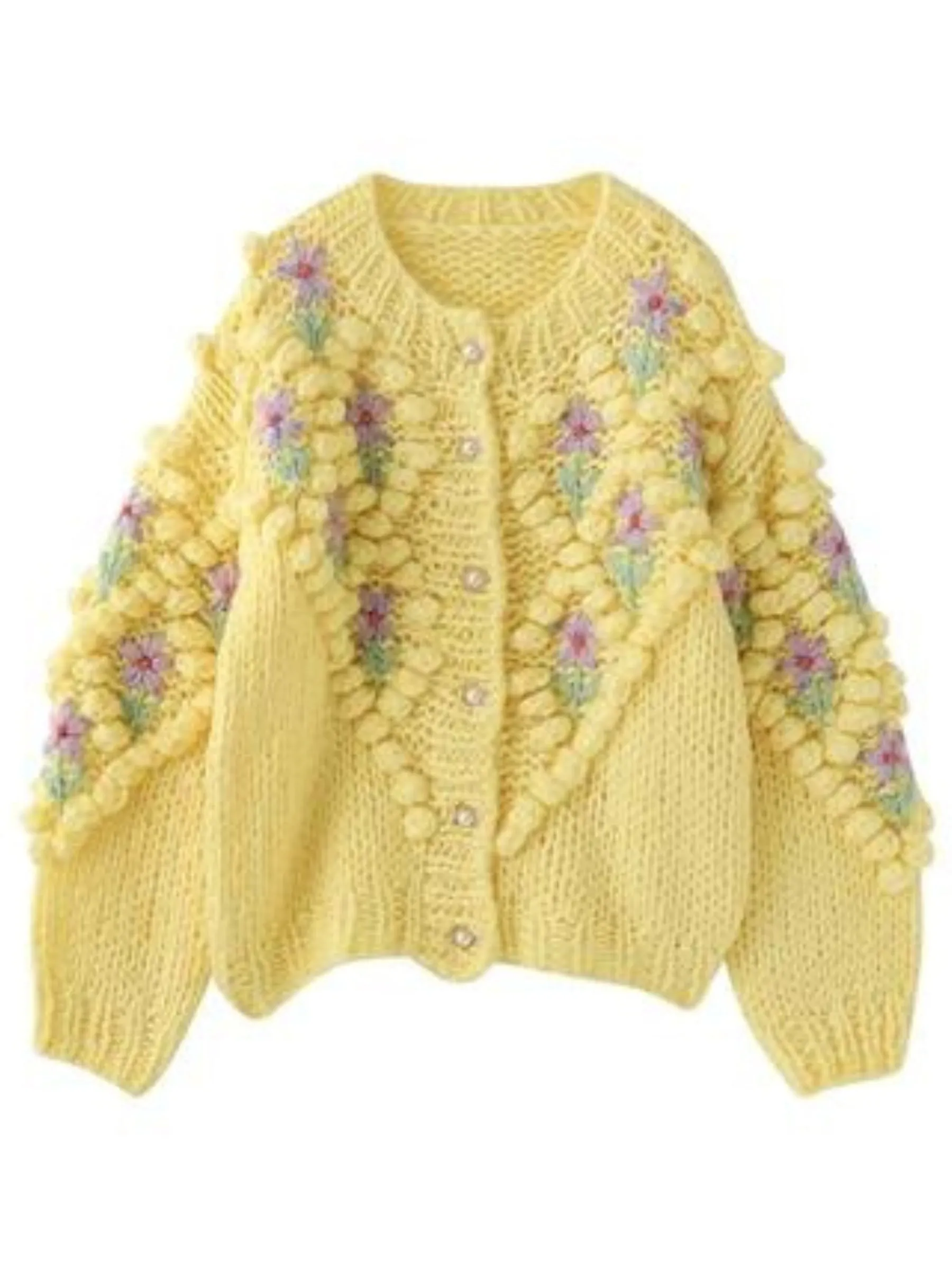 Cidney Handmade Floral Sweater