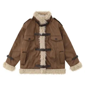 Complete Your Look with a Women's Shearling Leather Wool Coat