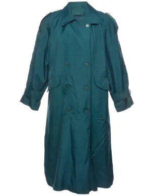 Dark Green Trench Coat - L