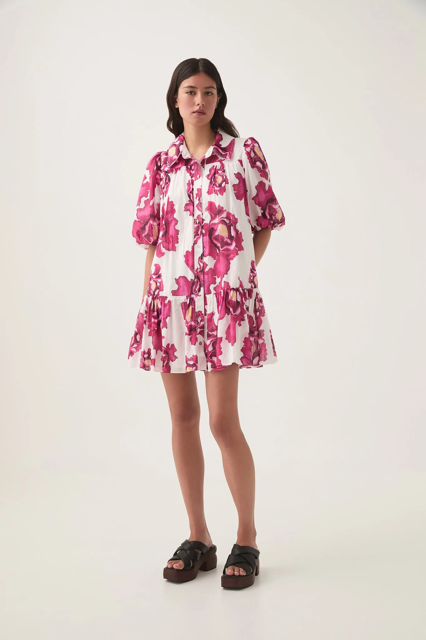 Eliza Smock Mini Dress