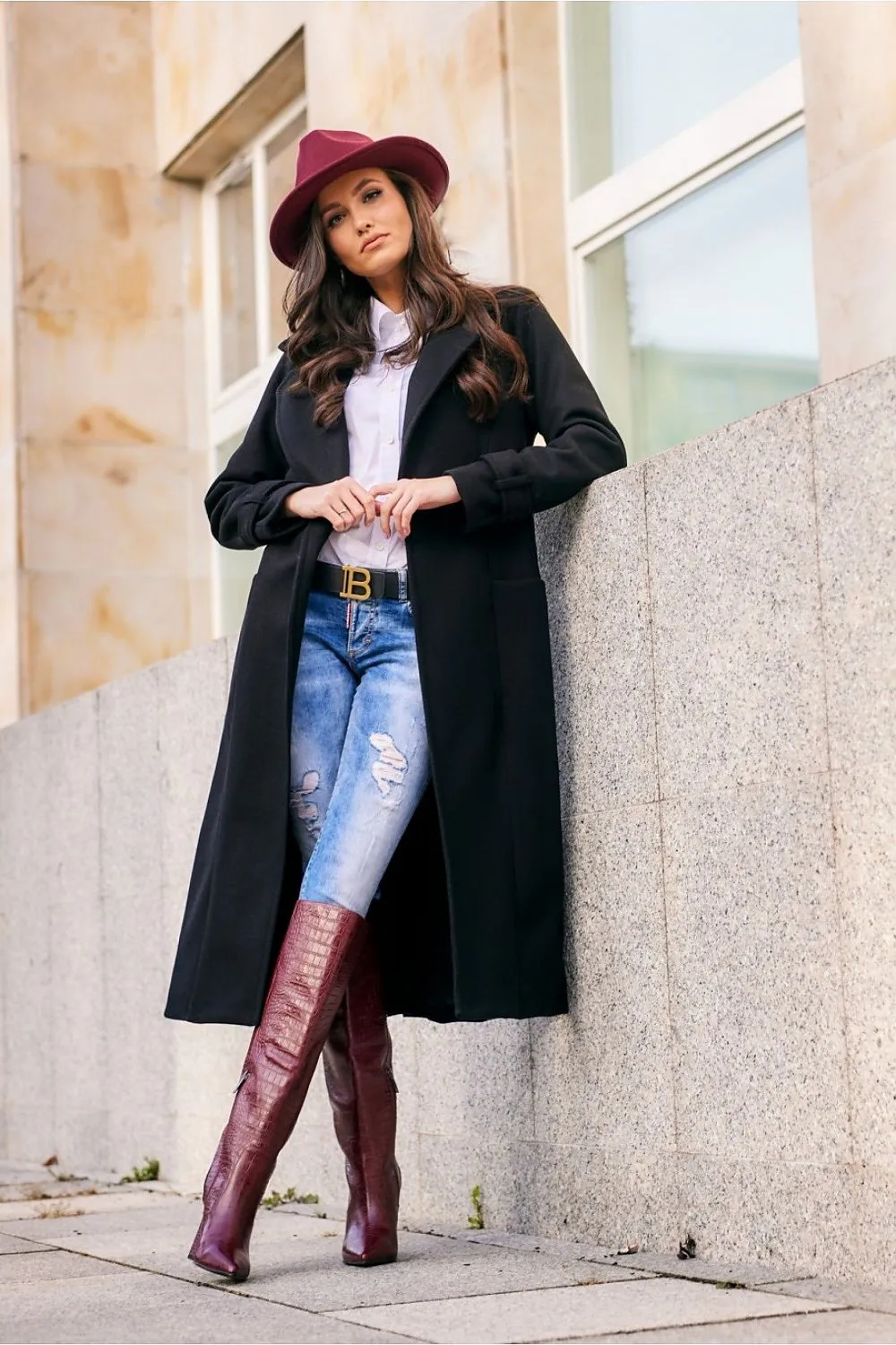 Full Length Belted Coat