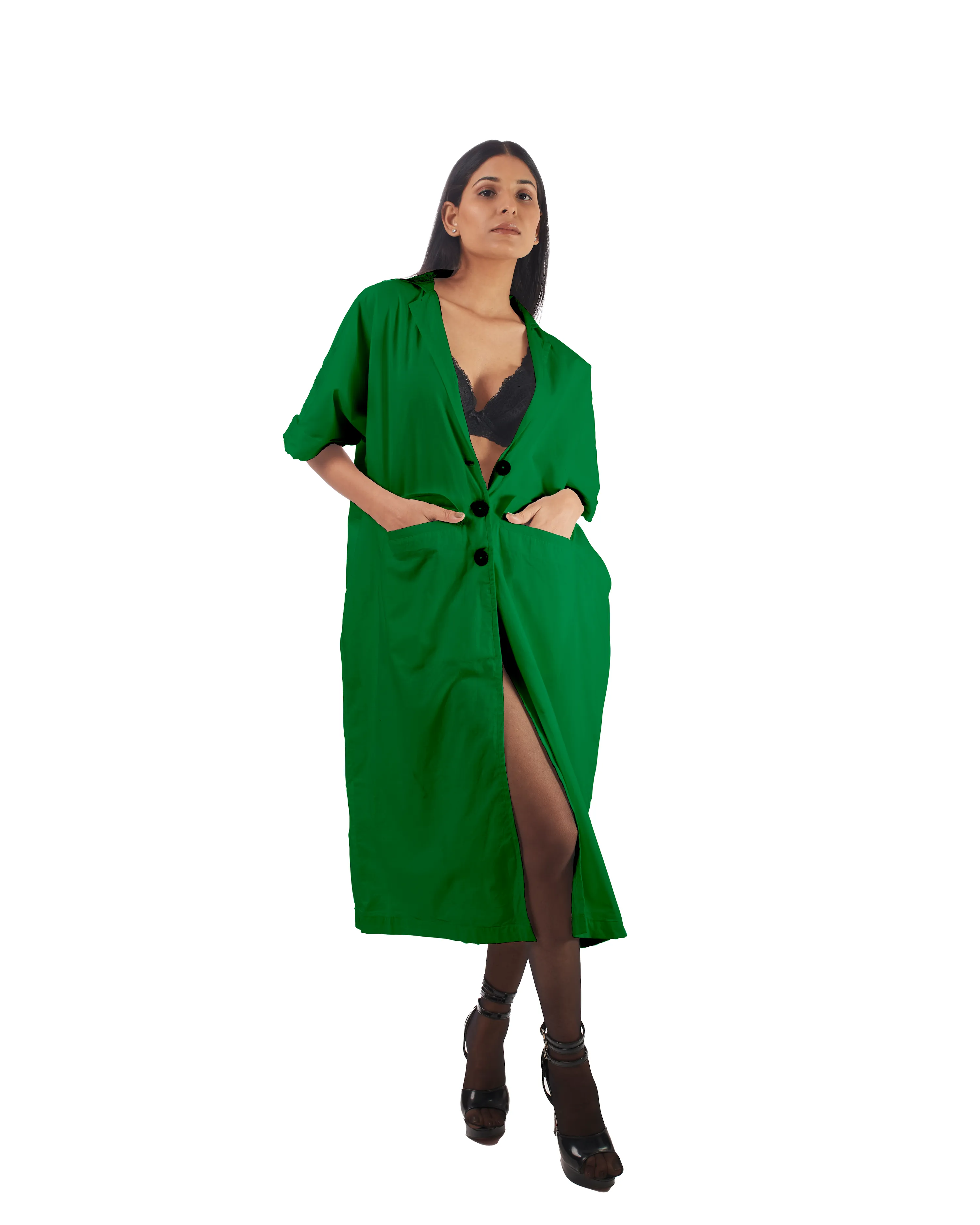 Green Blazer Dress