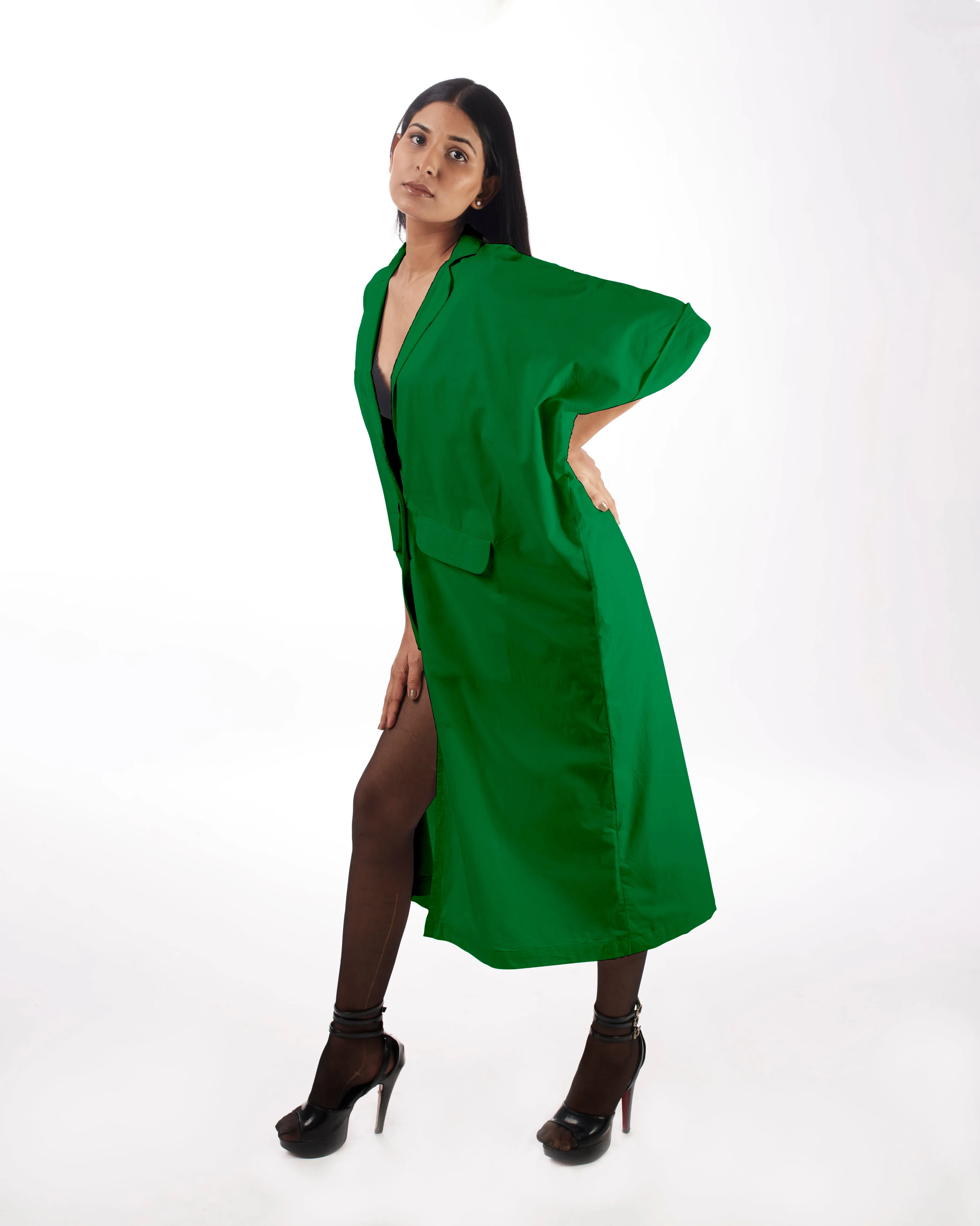 Green Blazer Dress