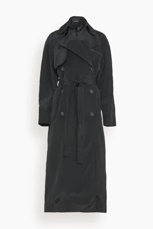 Ives Trench Coat in Black