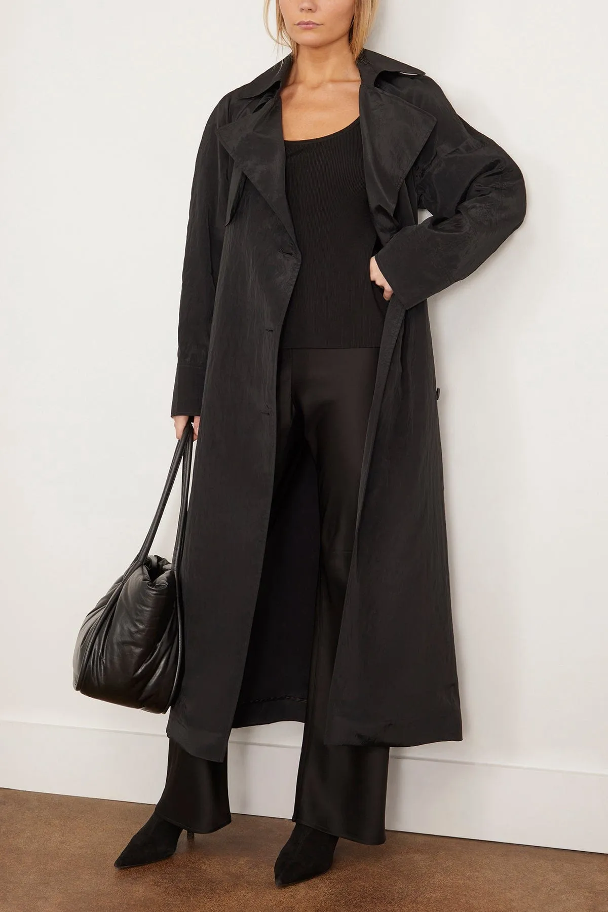 Ives Trench Coat in Black