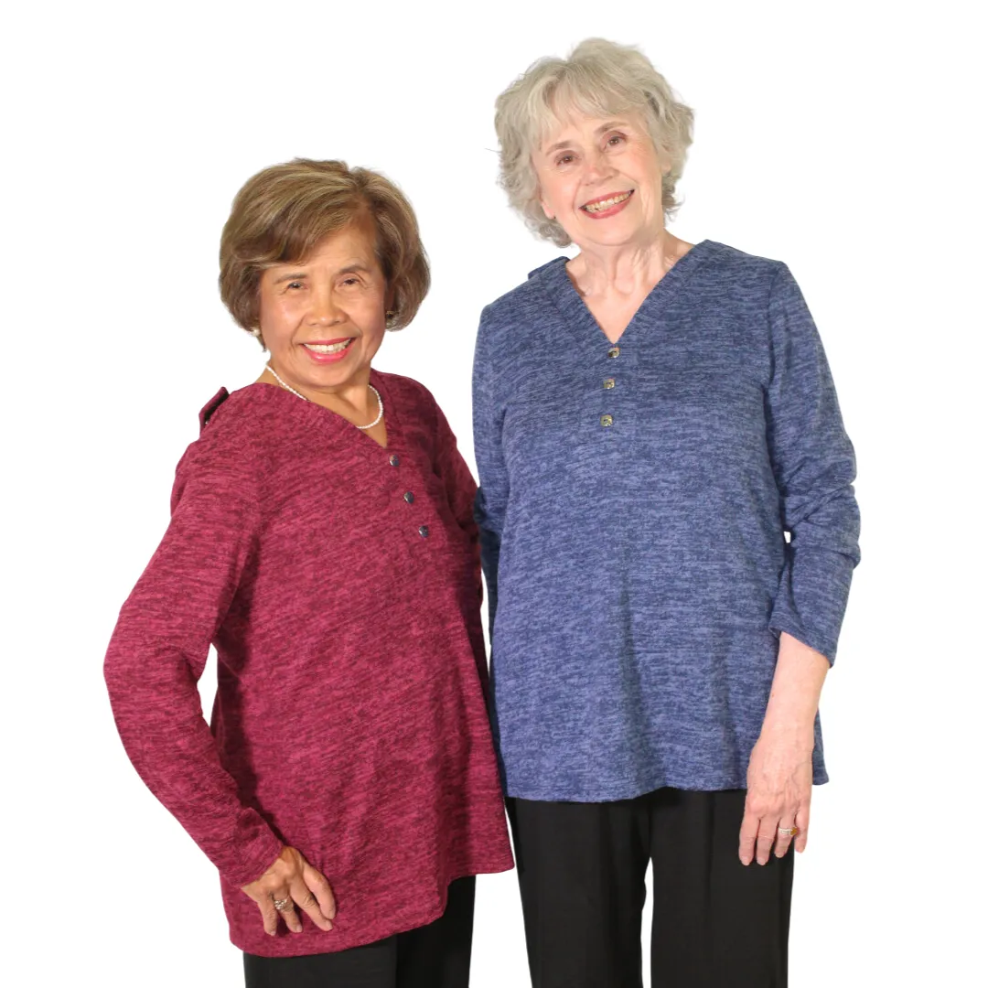 Lorraine Adaptive Top - Blue Mix