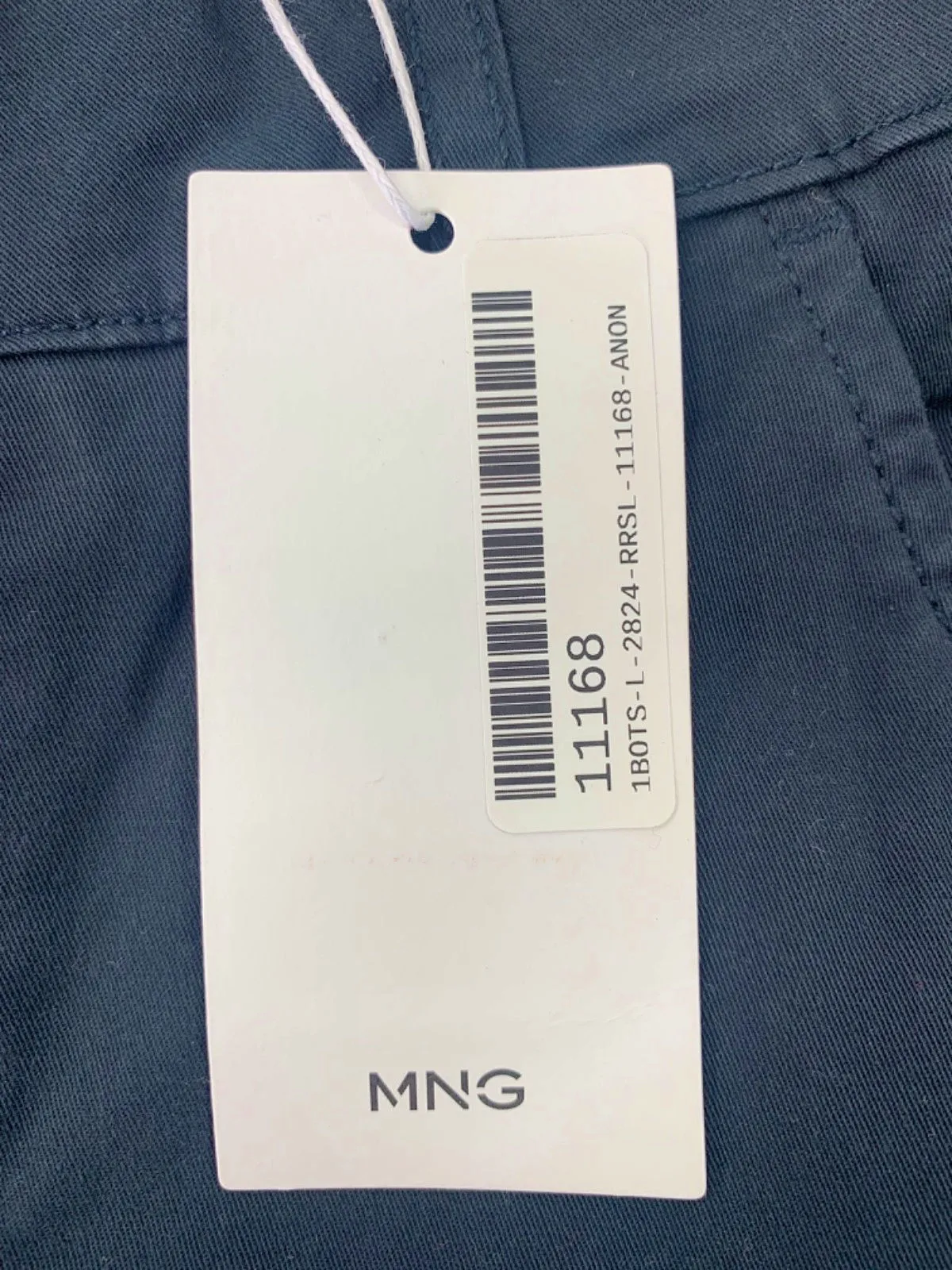 Mango Navy Blue Cargo Trousers XS