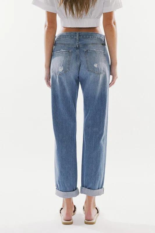 Mia Mid  Rise Classic Boyfriend Jeans