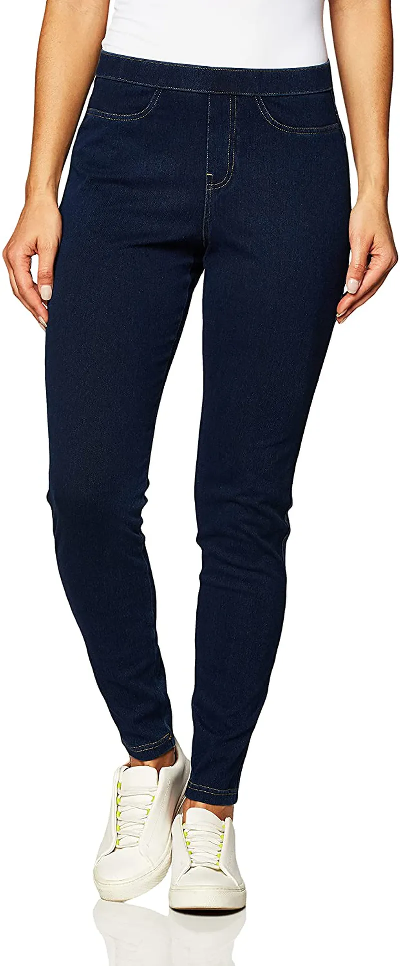 No Nonsense Women's Classic Indigo Denim Jean Leggings