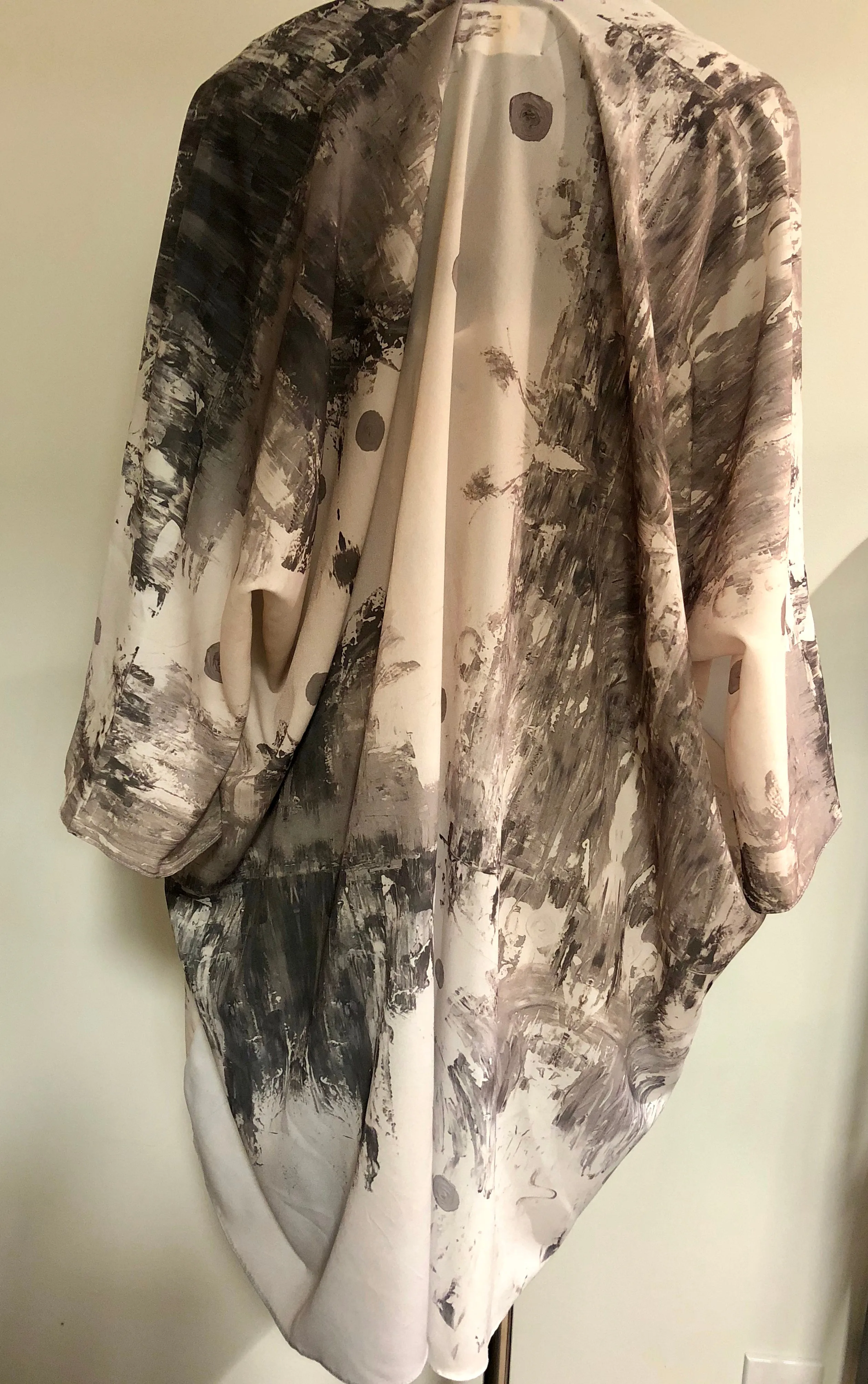 "Wolf-Rayet" Crepe de Chine Kimono