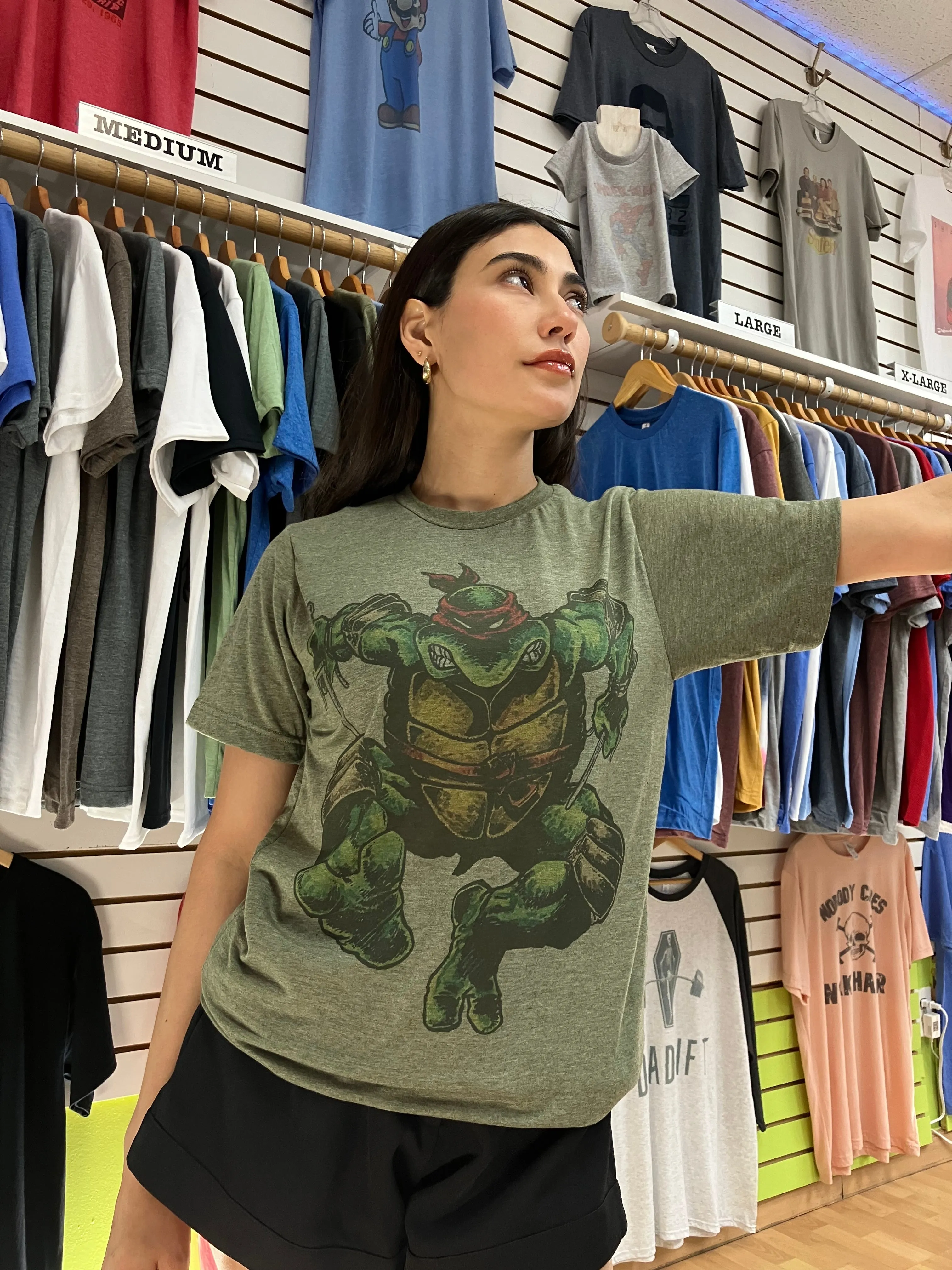 Raphael The Turtle Ninja Retro Vintage Graphic Design T-shirt