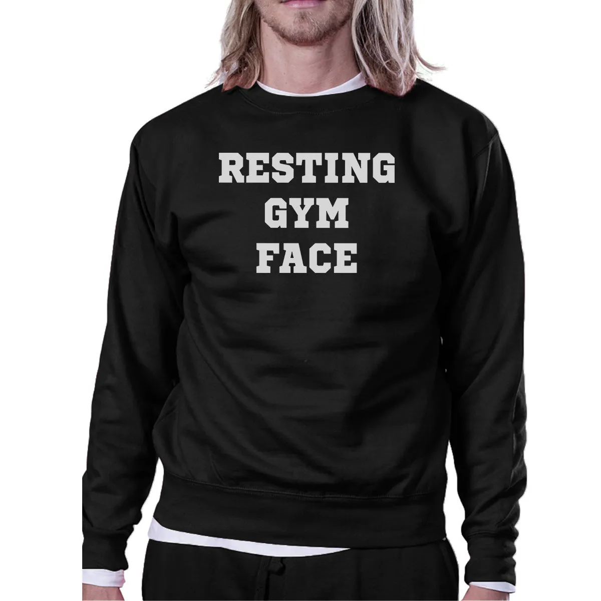 RGF Unisex Crewneck Sweatshirt Unique Workout Pullover Gym Gift