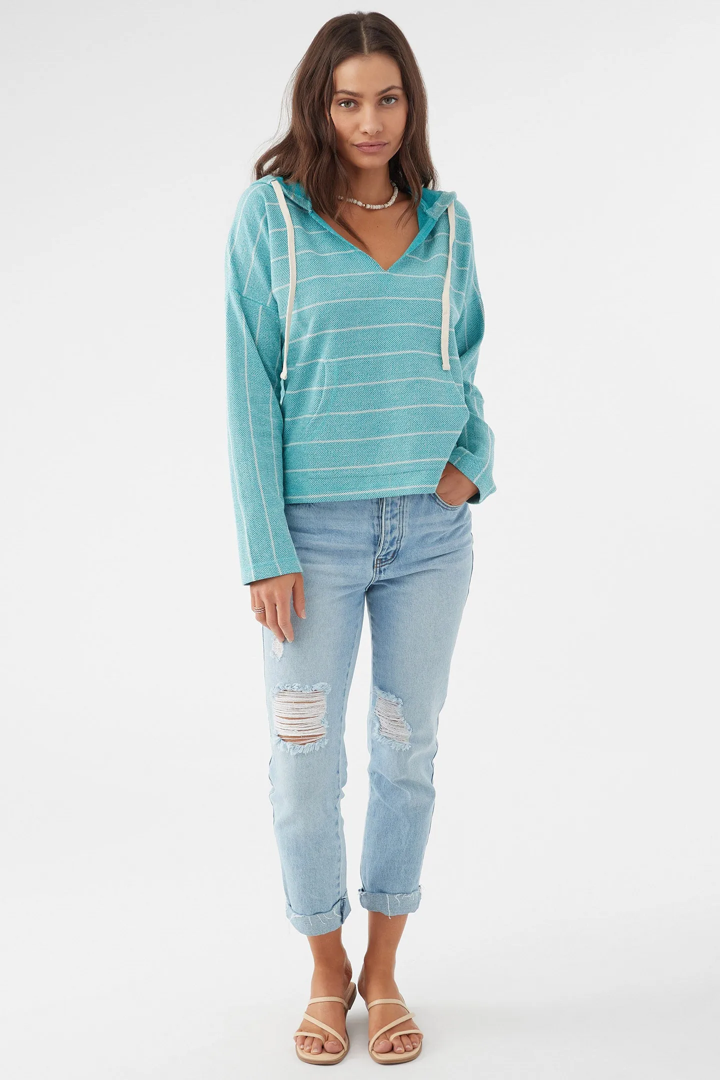 ROSARITO HOODED LOUNGE PULLOVER