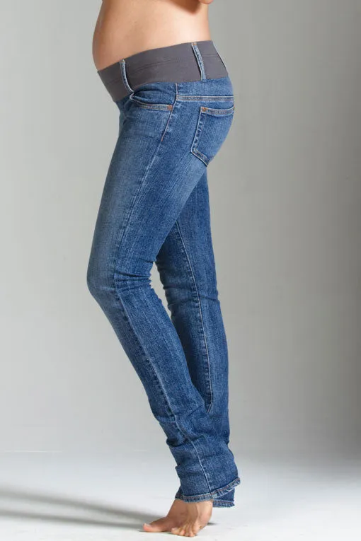 Skinny Maternity Jeans Classic Wash Maternal America