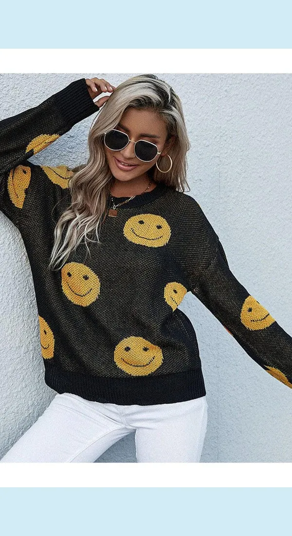 Smiley Face Sweater