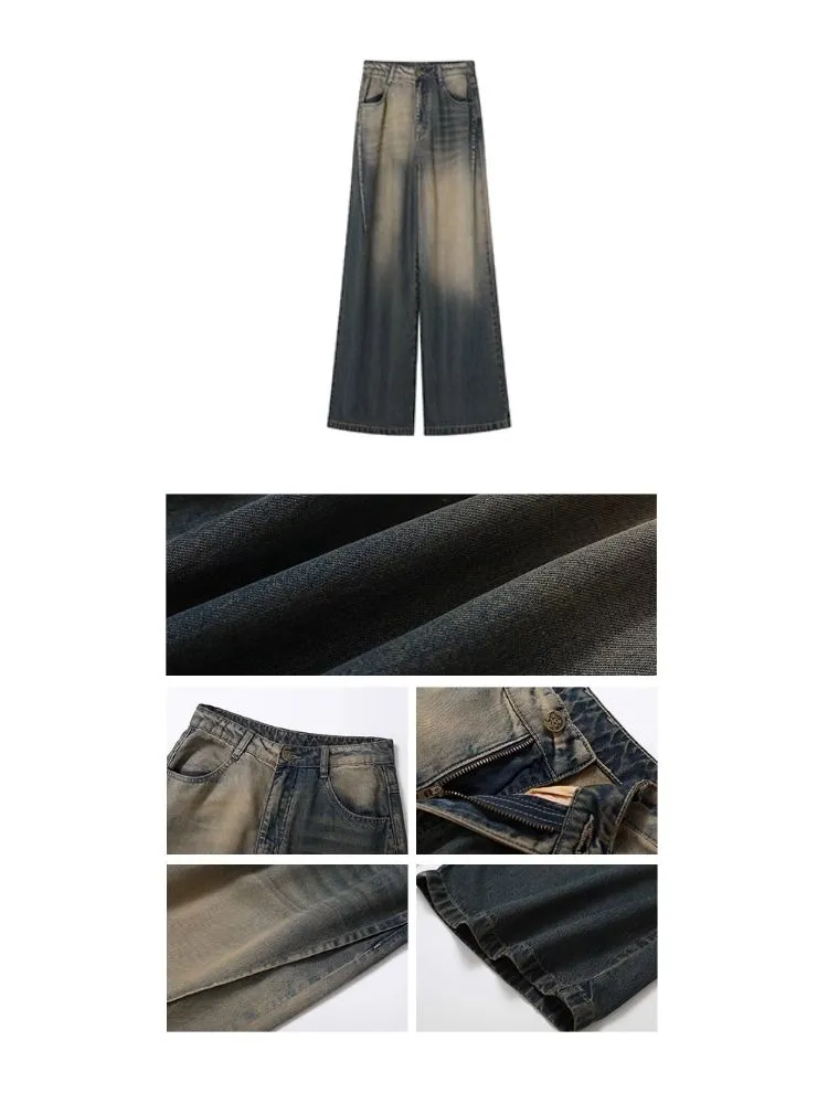 Straight wide leg jeans【s0000007119】