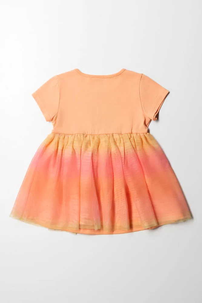 Tg Party Dress Peach