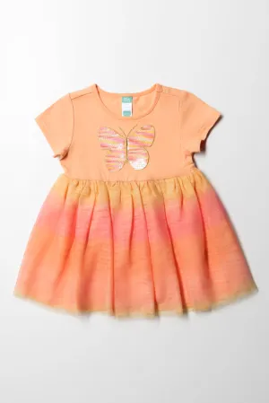 Tg Party Dress Peach