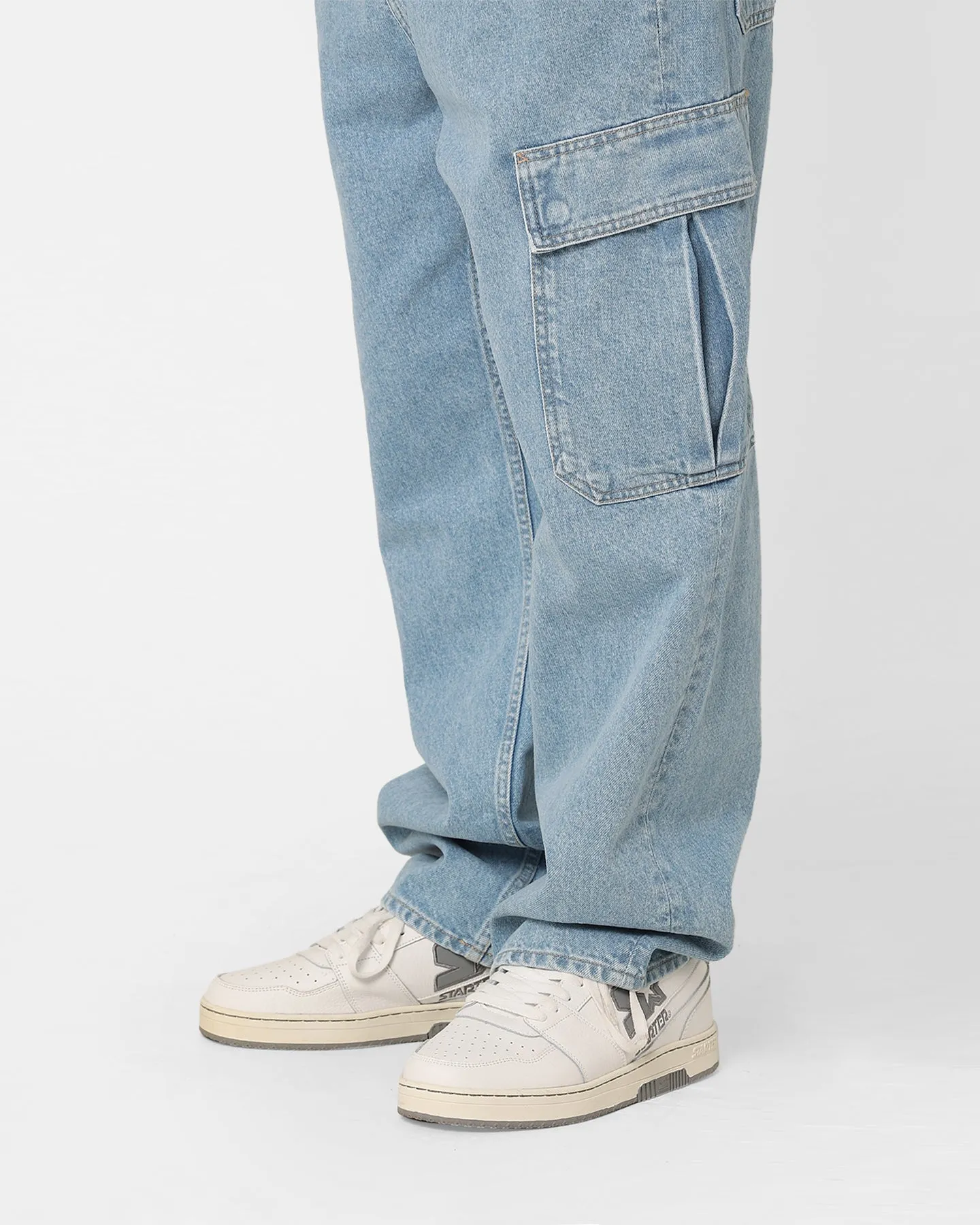 Tommy Jeans Aiden Baggy Cargo Jeans Denim Light