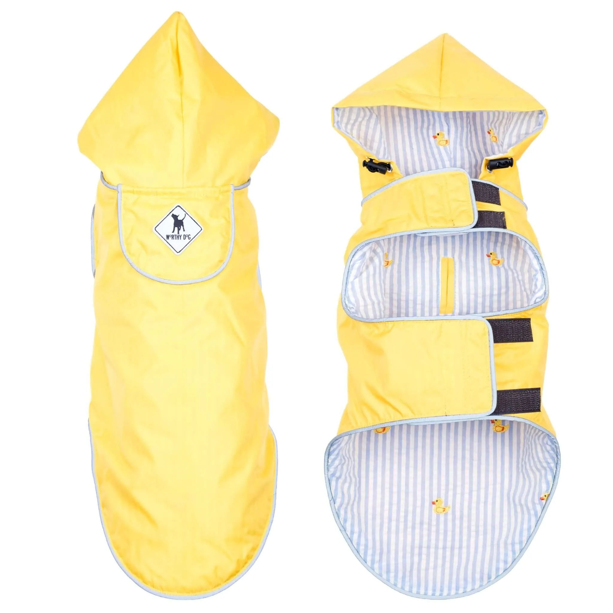 Yellow Rubber Duck Seattle Slicker Dog Raincoat