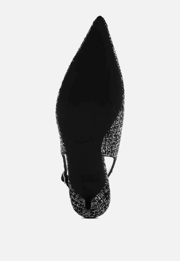 Zehra Boucle Slingback Pumps