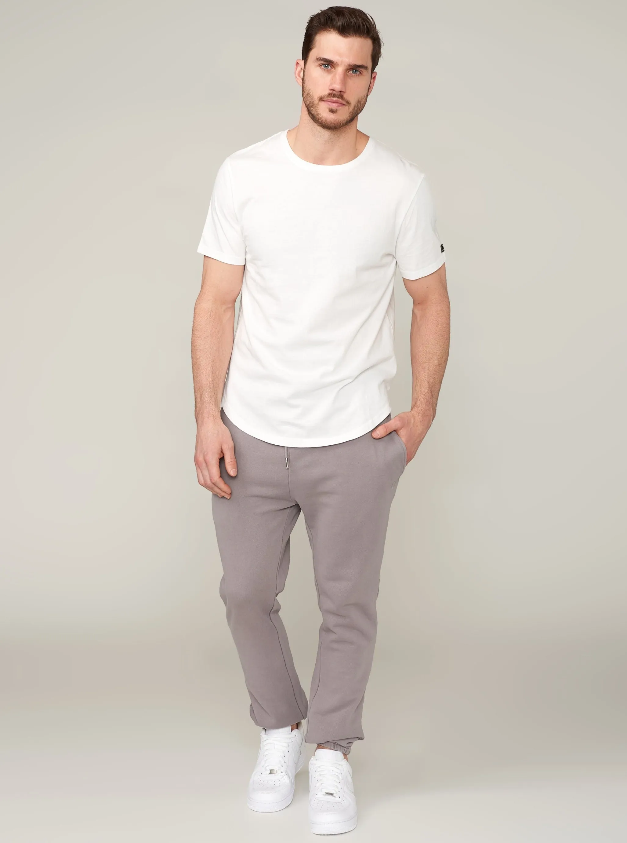 Zion Brushed Scoop T - Cloud White